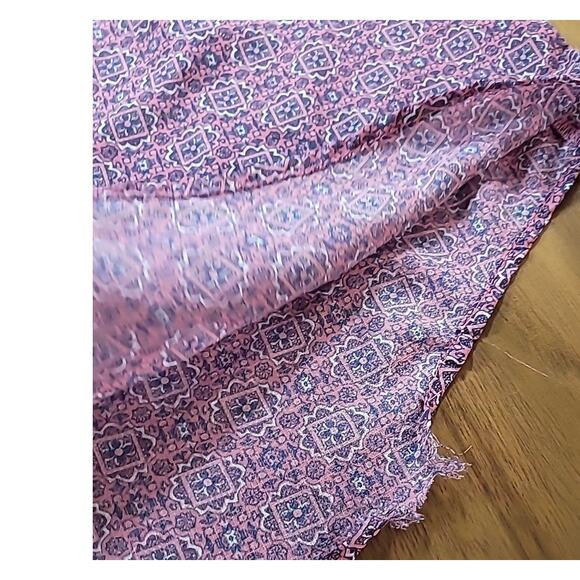 Rewind Floral Cold Shoulder Top L Boho Pink Purple Embroidered Blouse GUC - Picture 7 of 7